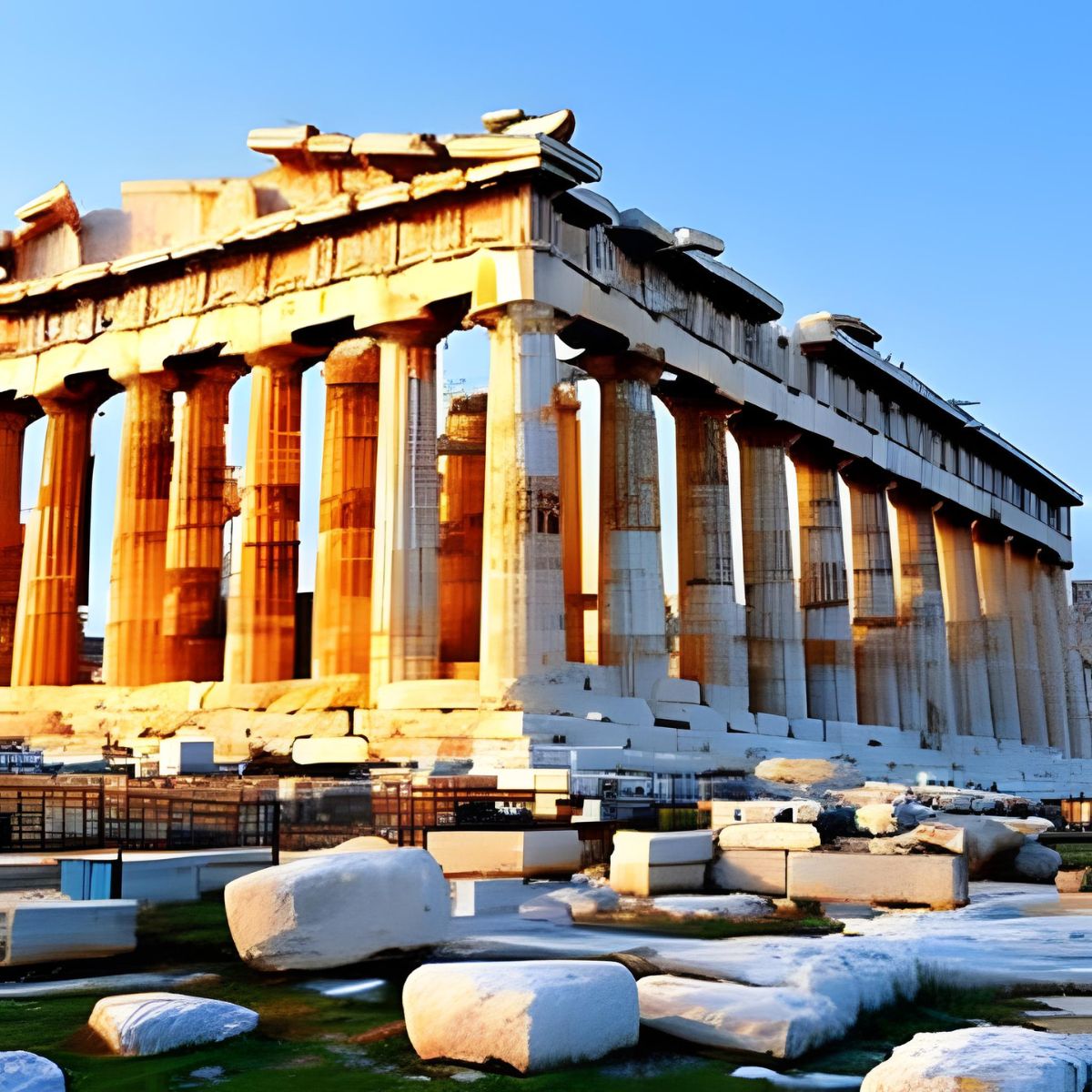 How did ancient Greeks build Parthenon?