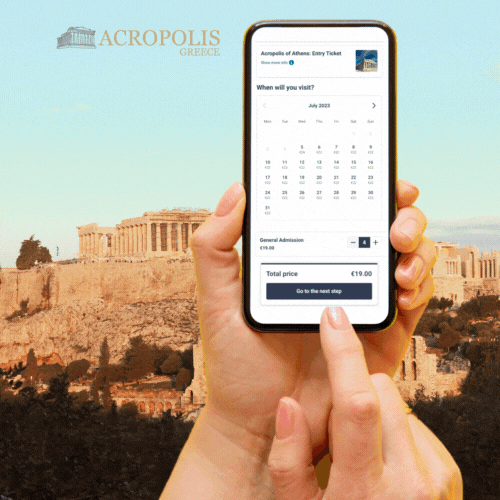 3 steps procedure to close digital skip the line tickets to acropolis of athens