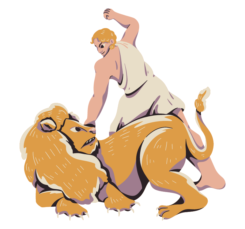 hercules and nemean lion
