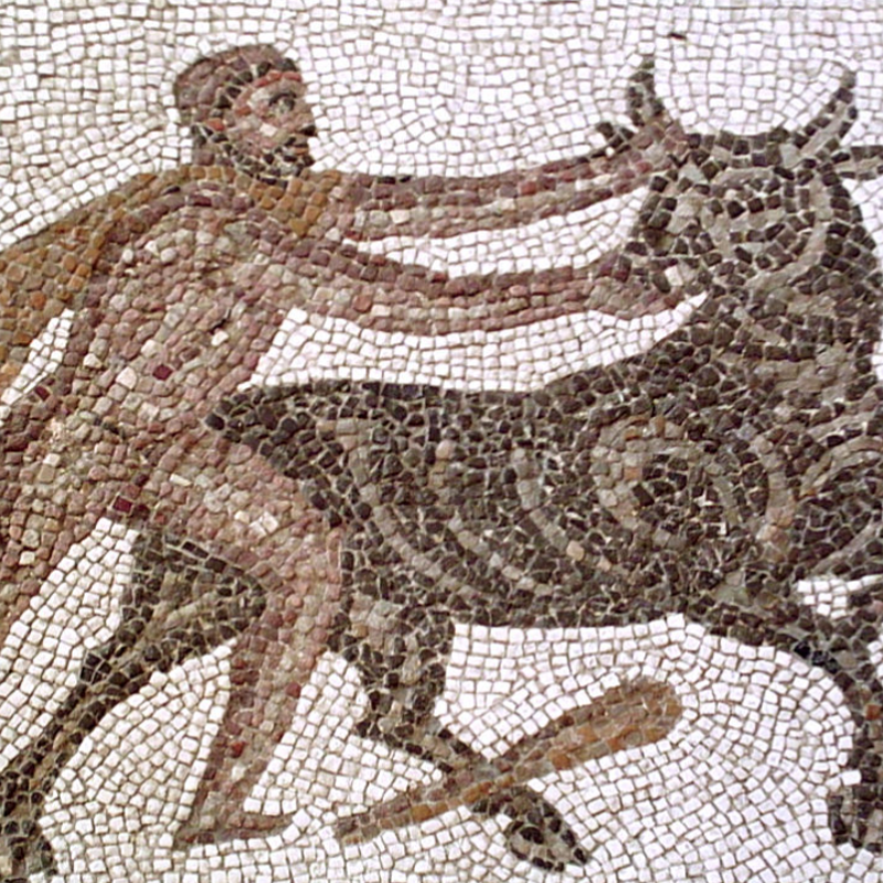 Hercules and Cretan Bull: Subduing the Monstrous Beast