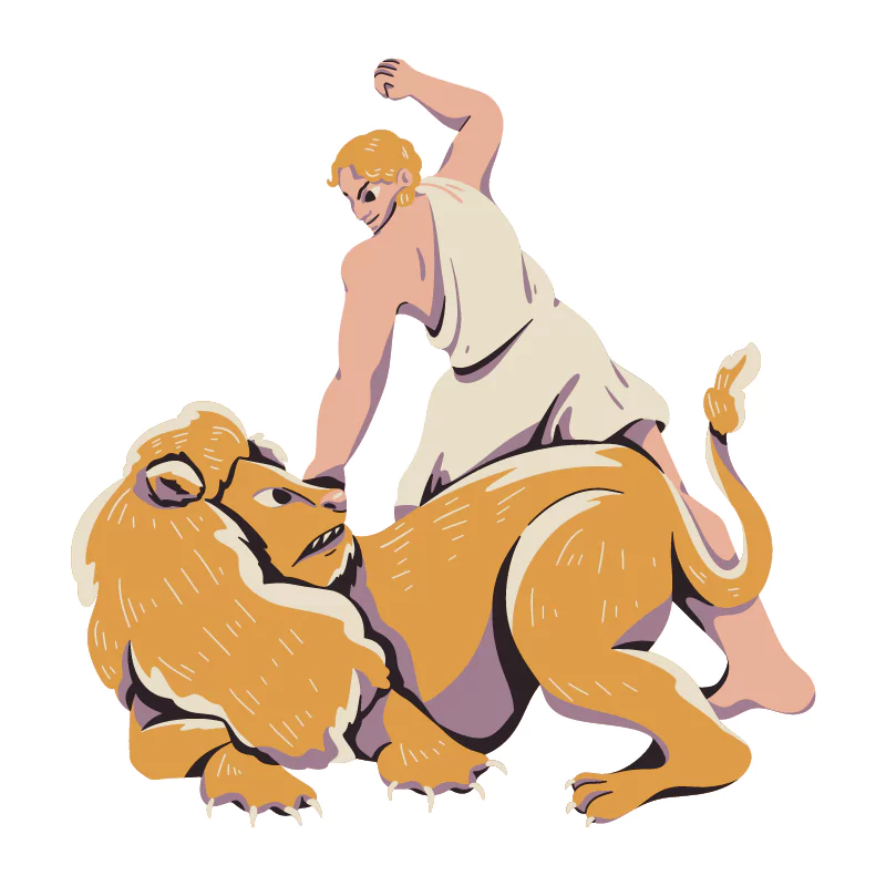 hercules and nemean lion