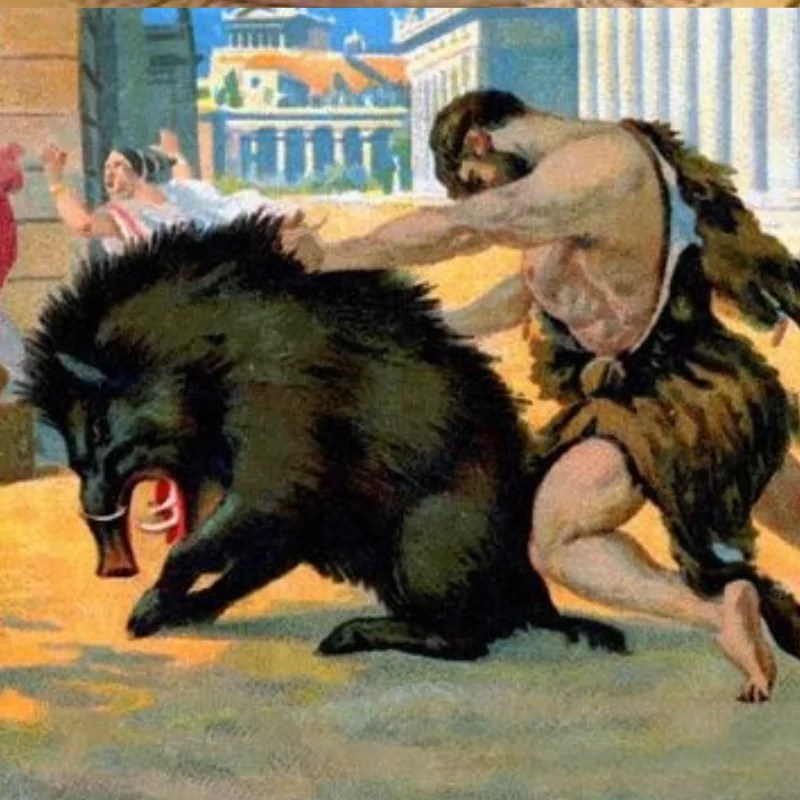 Hercules & Erymanthian Boar: Wrestling the Wild
